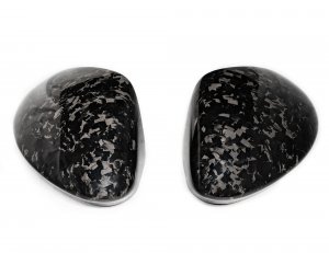 Alfa Romeo Stelvio Mirror Covers - Carbon Fiber - Full Replacements - Feroce Carbon - w/ Factory Clips - Forged Carbon Alfa Romeo Stelvio Mirror Covers - Carbon Fiber - Full Replacements - Feroce Carbon - w/ Factory Clips - Forged Carbon